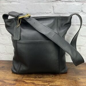 Coach Vintage Erickson SoHo Black Leather Shoulder Bag 4169 With Hangtag